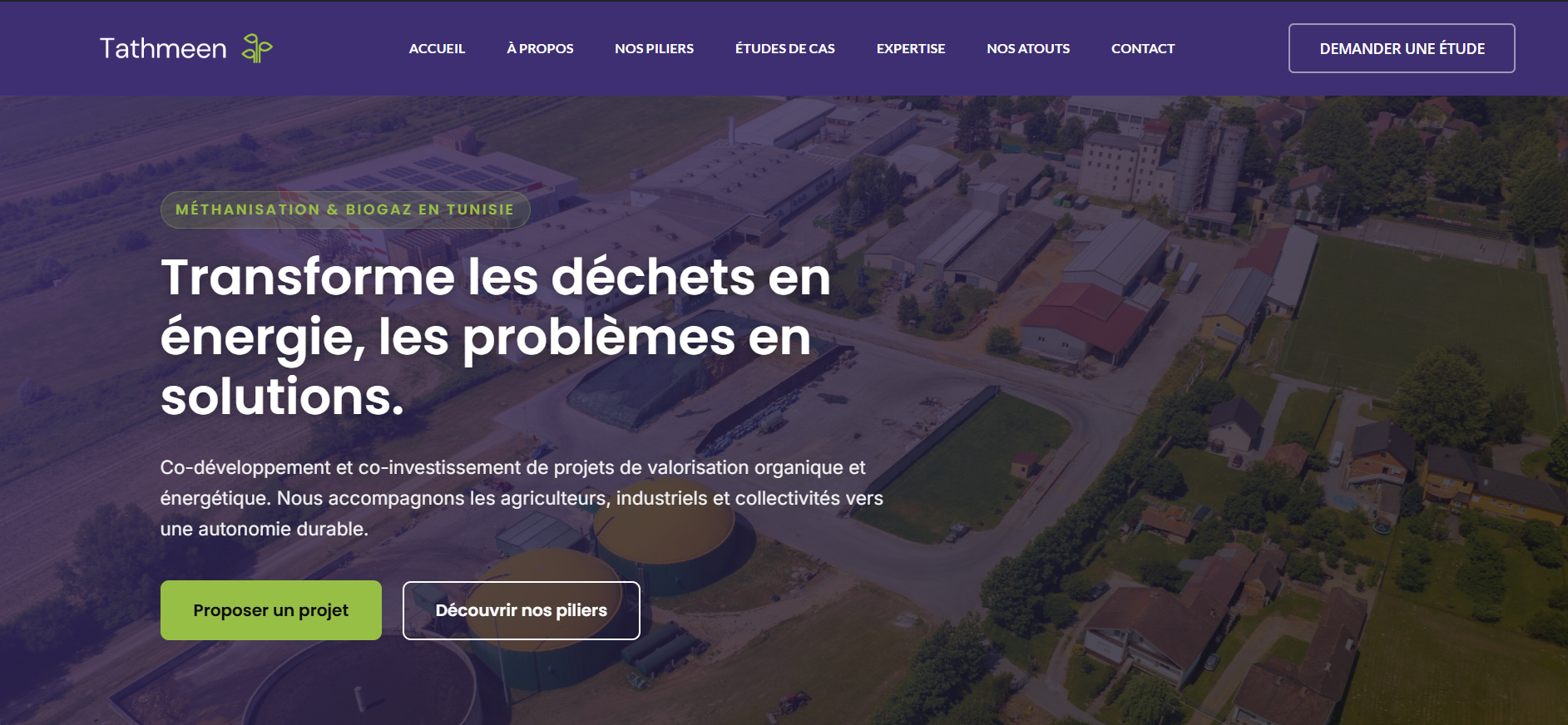 Tathmeen - Agence de Biogaz
